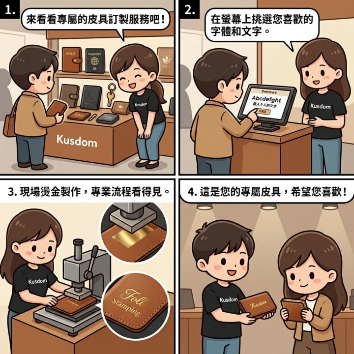 皮具燙金印字方案