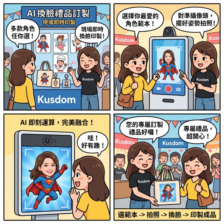 AI換臉禮品印製方案